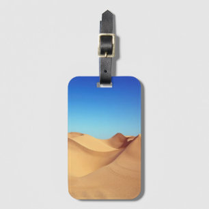 Desert dunes photo luggage tag