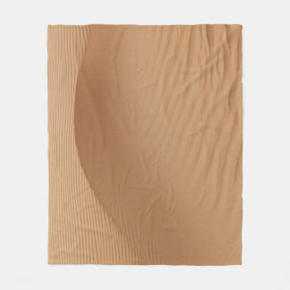 Desert Dunes: Sandy Waves Texture. Fleece Blanket