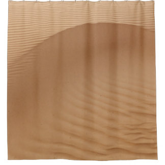 Desert Dunes: Sandy Waves Texture. Shower Curtain
