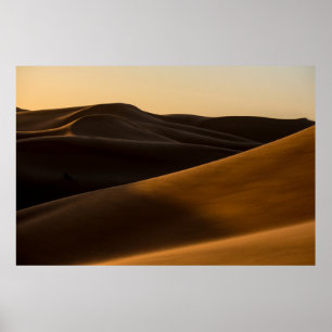 DESERT DURING SUNSET POSTER