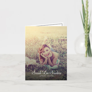Desert Dusk Folded Memorial Card