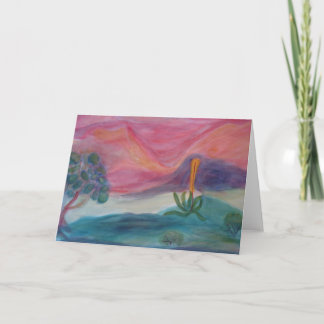 Desert Dusk Greeting Card