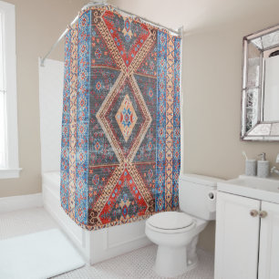 Desert Echoes: Southwestern Boho Heritage Shower Curtain