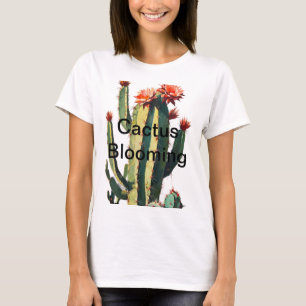 Desert Elegance: Blooming Cactus T-Shirt