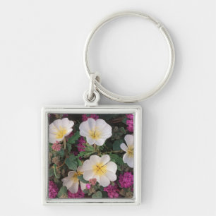 Desert Evening Primrose and Desert Sand Verbena, Key Ring