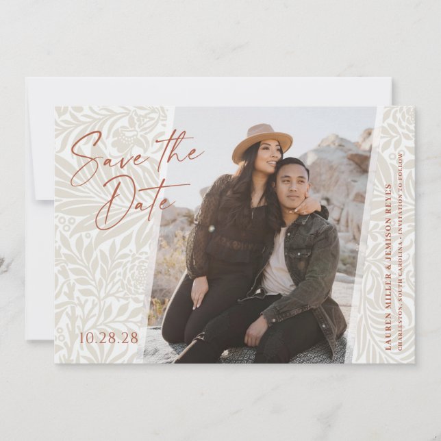 Desert Floral Save The Date (Front)
