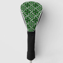 Desert Flowers in Green Golf Head Cover