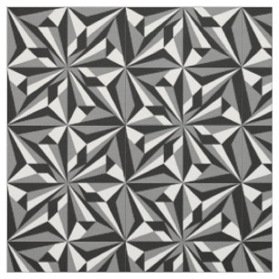 Desert Flowers in Grey Fabric