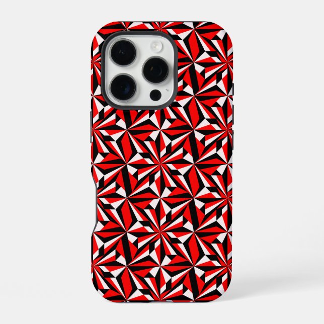 Desert Flowers in Red iPhone Case (Back)