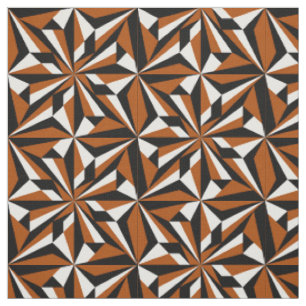Desert Flowers in Rust Fabric