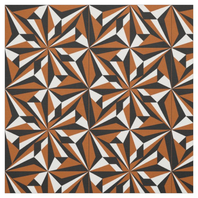 Desert Flowers in Rust Fabric (Swatch)
