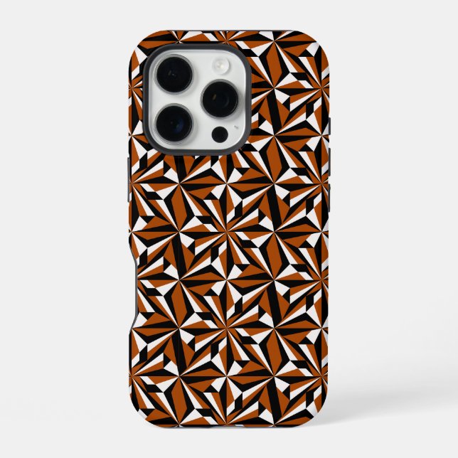 Desert Flowers in Rust iPhone Case (Back)