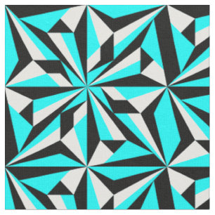 Desert Flowers in Turquoise Fabric