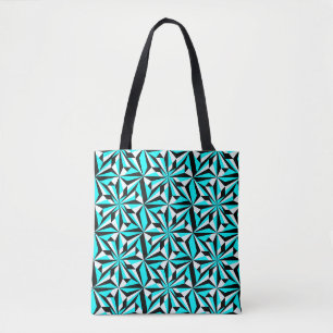 Desert Flowers in Turquoise Tote Bag