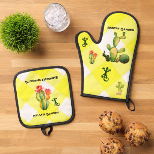 Desert Garden Oven Mitt & Pot Holder Set