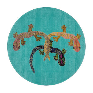 Desert Geckos Cutting Board