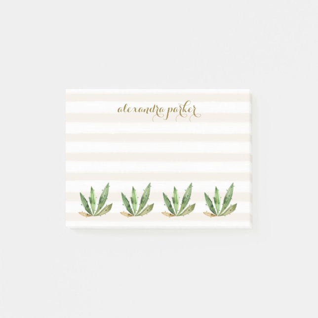 Desert Glam | Neutral Stripes Post-it Notes (Front)