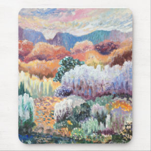 Desert Glory- Cool & Colourful Landscape Painting Mouse Pad