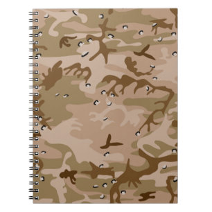 Desert Gulf War Camouflage Notebook