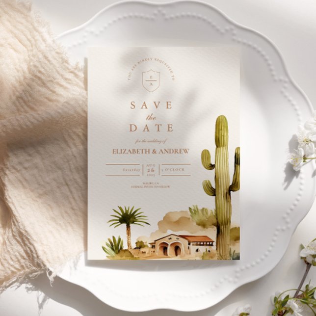 Desert Hacienda Wedding Style Save The Date (Creator Uploaded)