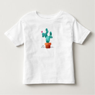Desert Heart Cactus Green Pink Kids NAME Love Toddler T-Shirt