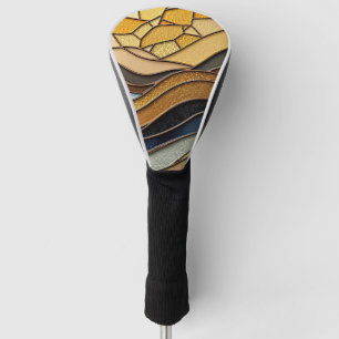 Desert Hills Sand Gold Mosaic Fine Art Golf Head Cover