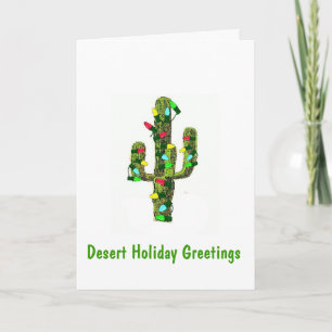 Desert Holiday Greetings Card