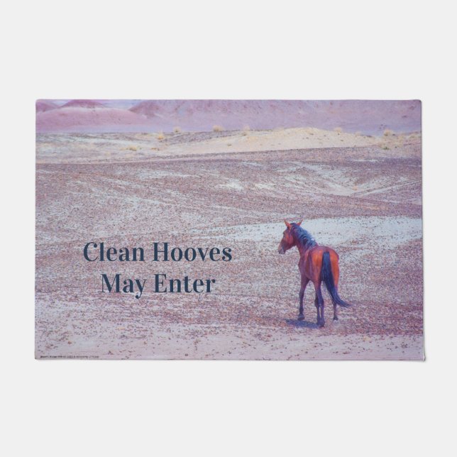 Desert Horse P8640 Doormat (Front)
