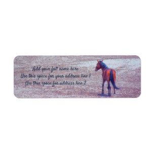 Desert Horse P8640 Return Address Label