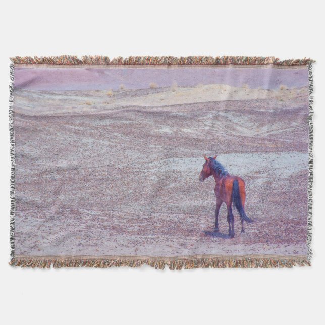 Desert Horse P8640 Throw Blanket (Front)