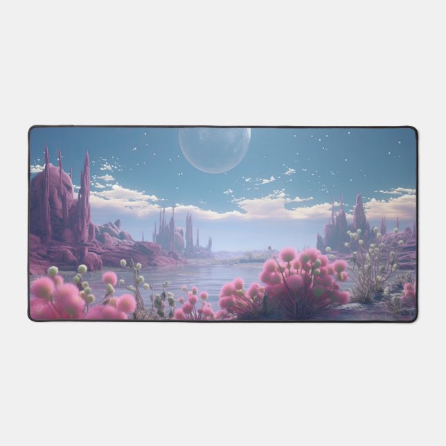 Desert in Bloom Desk Mat (Front)