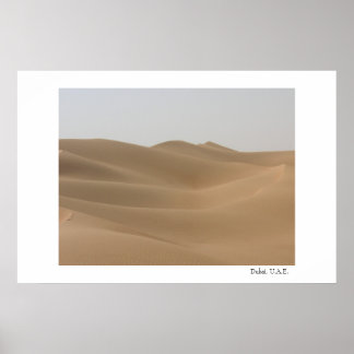 Desert in Dubai Poster