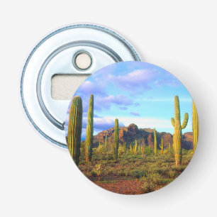 Desert in springtime bottle opener