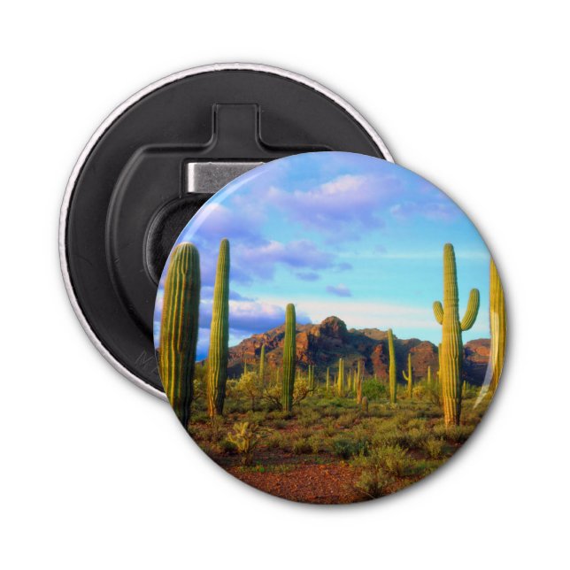 Desert in springtime bottle opener (Front)