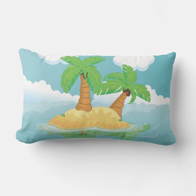 Desert Island Lumbar Cushion (Front)