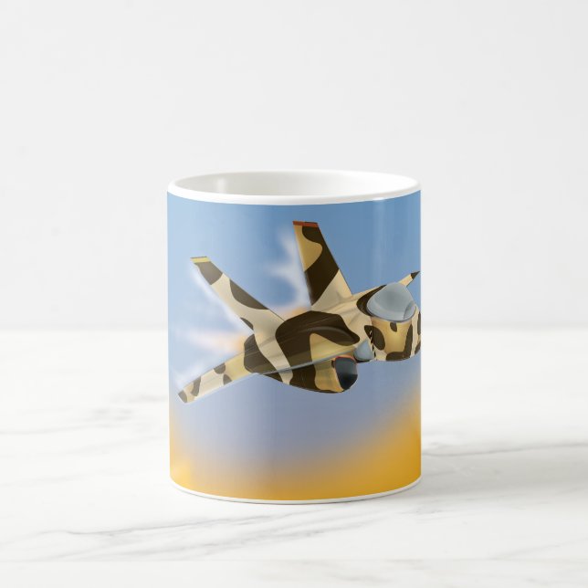 Desert Jet Fighter Coffee Mug (Center)