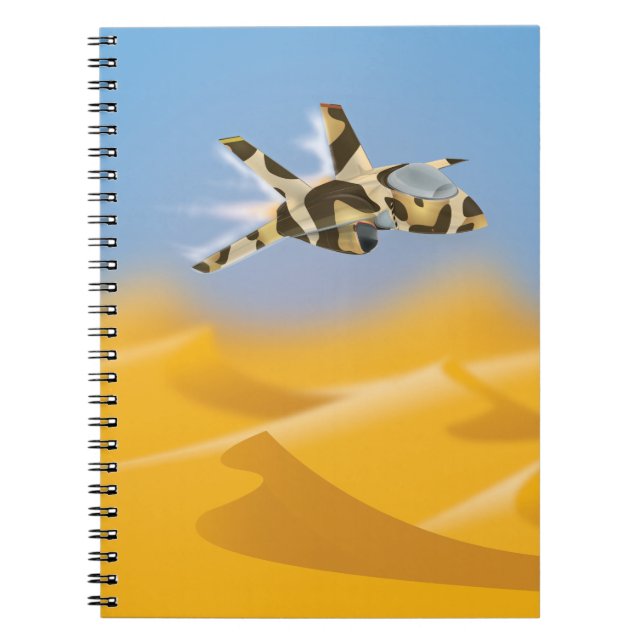 Desert Jet Fighter Notebook (Front)