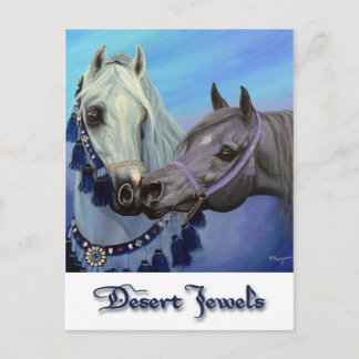 Desert Jewels Arabian horses postcard