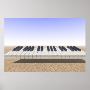 Desert Keyboard Poster