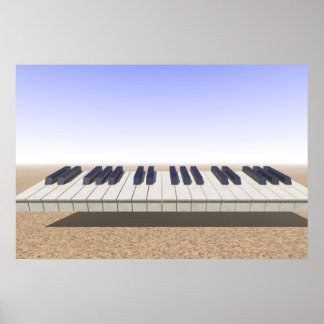 Desert Keyboard Poster