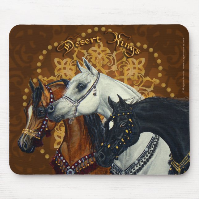 Desert Kings Arabian horses mousepad (Front)