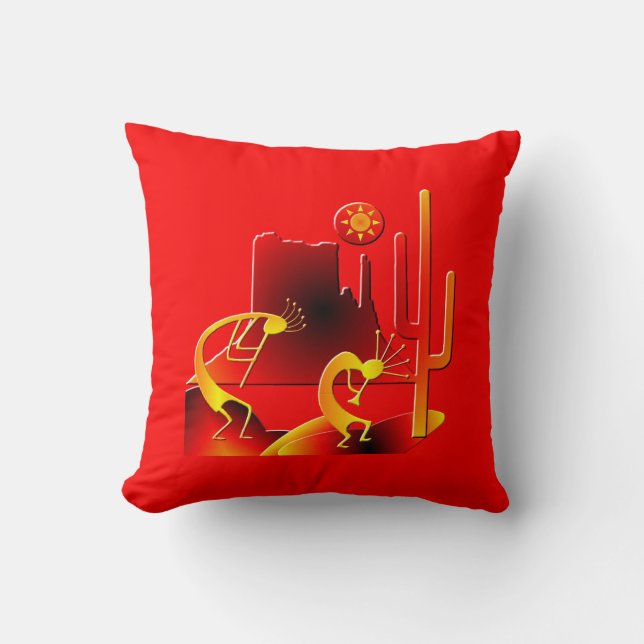 Desert Kokopelli Cushion (Front)