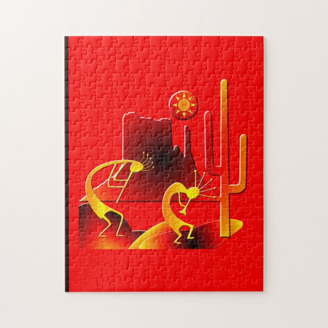 Desert Kokopelli Jigsaw Puzzle (Vertical)