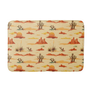 Desert Landscape Arizona Pattern Bath Mat