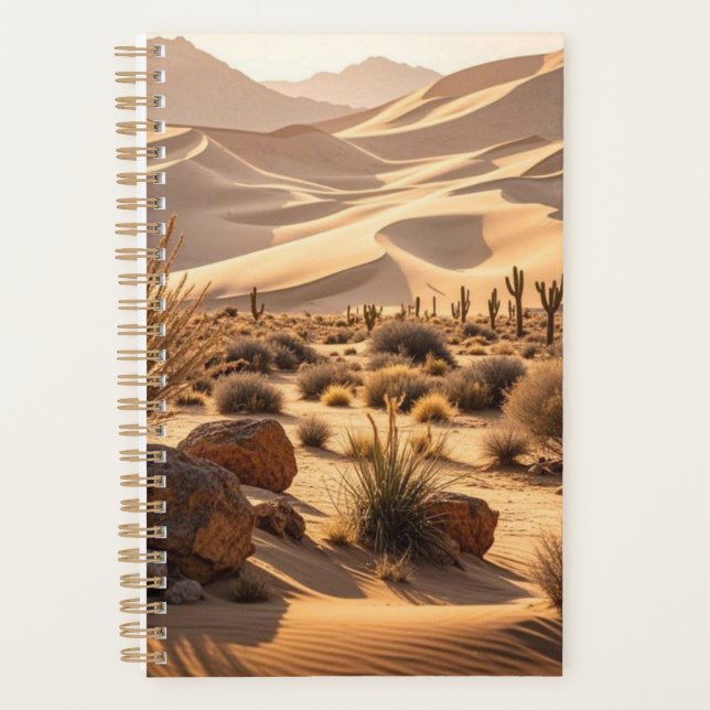 Desert landscape at sunset planner (Front)