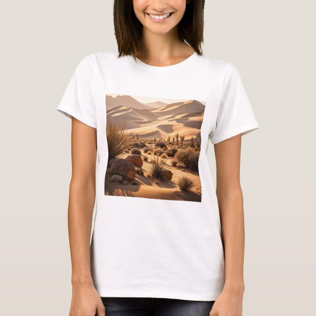 Desert landscape at sunset T-Shirt (Front)