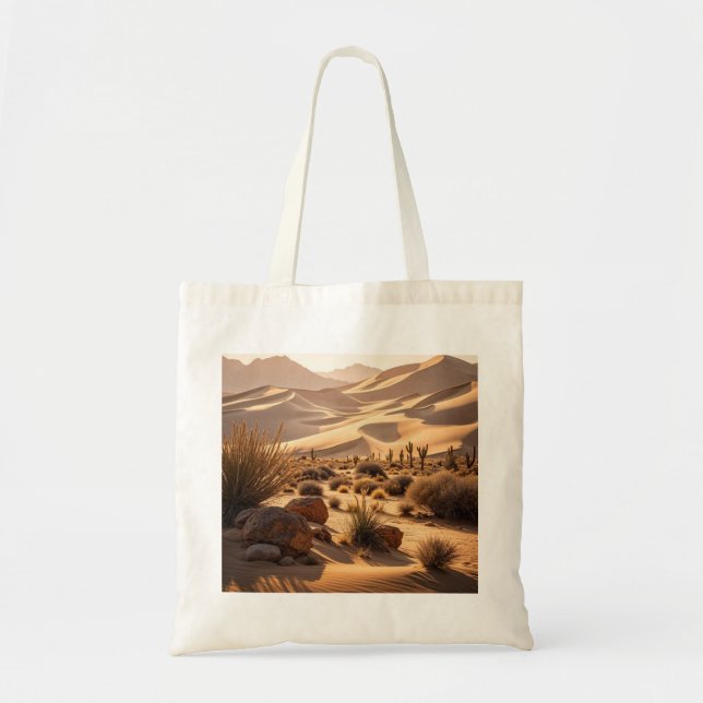 Desert landscape at sunset tote bag (Front)