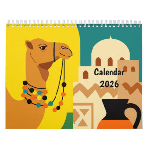 Desert landscape calendar