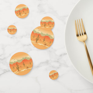 Desert Landscape Design Table Confetti