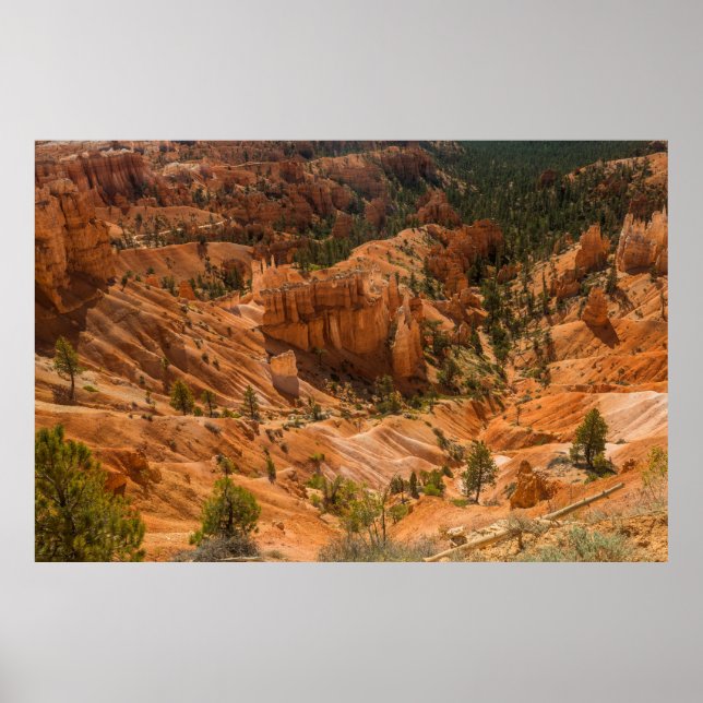 Desert landscape of Bryce Canyon National Park wit Poster (Front)